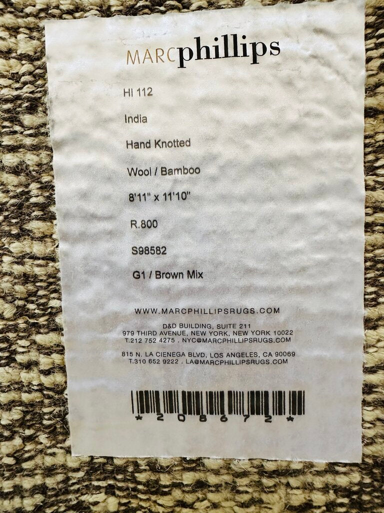 Marc Phillips Wool / Bamboo Rug 8'.11 x 11'.10