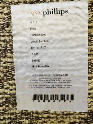 Marc Phillips Wool / Bamboo Rug 8'.11 x 11'.10