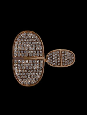 Diamond Ring 18k Rose Gold ( pavé setting )
