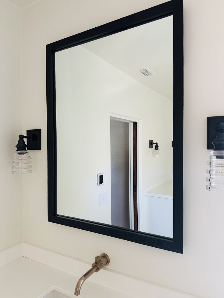 RH and Texture Wrought Iron Mirror 30 x 40