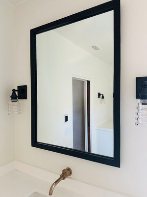 RH and Texture Wrought Iron Mirror 30 x 40