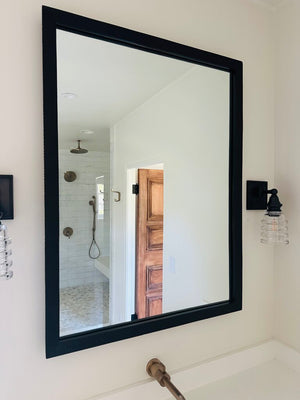 RH and Texture Wrought Iron Mirror 30 x 40