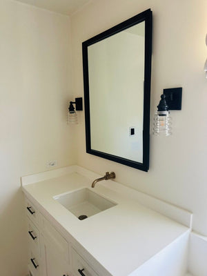 RH and Texture Wrought Iron Mirror 30 x 40