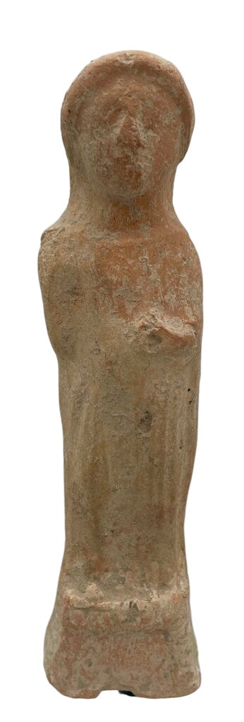 Phoenician Terracotta Female Figural Carthaginian Deity Tanit (Circa 6th to 4th century BCE) by Miss Daisy's Consignment & Auction House