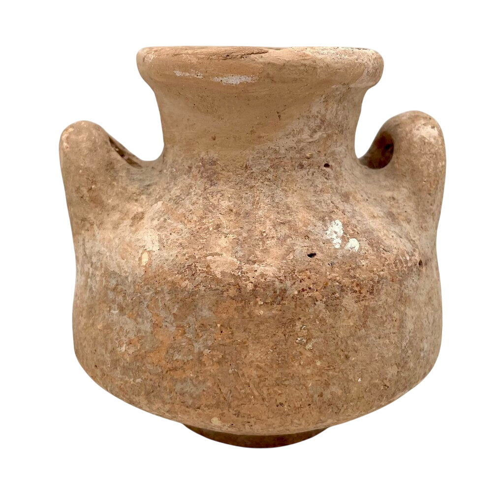 Bronze Age Pottery Canaanite Style Terracotta Pyxis (1650-1450 BCE)