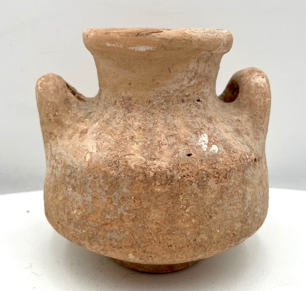 Bronze Age Pottery Canaanite Style Terracotta Pyxis (1650-1450 BCE)