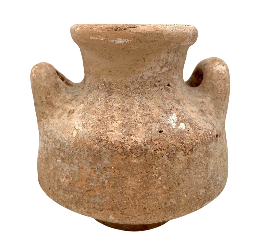 Bronze Age Pottery Canaanite Style Terracotta Pyxis (1650-1450 BCE) by Miss Daisy's Consignment & Auction House