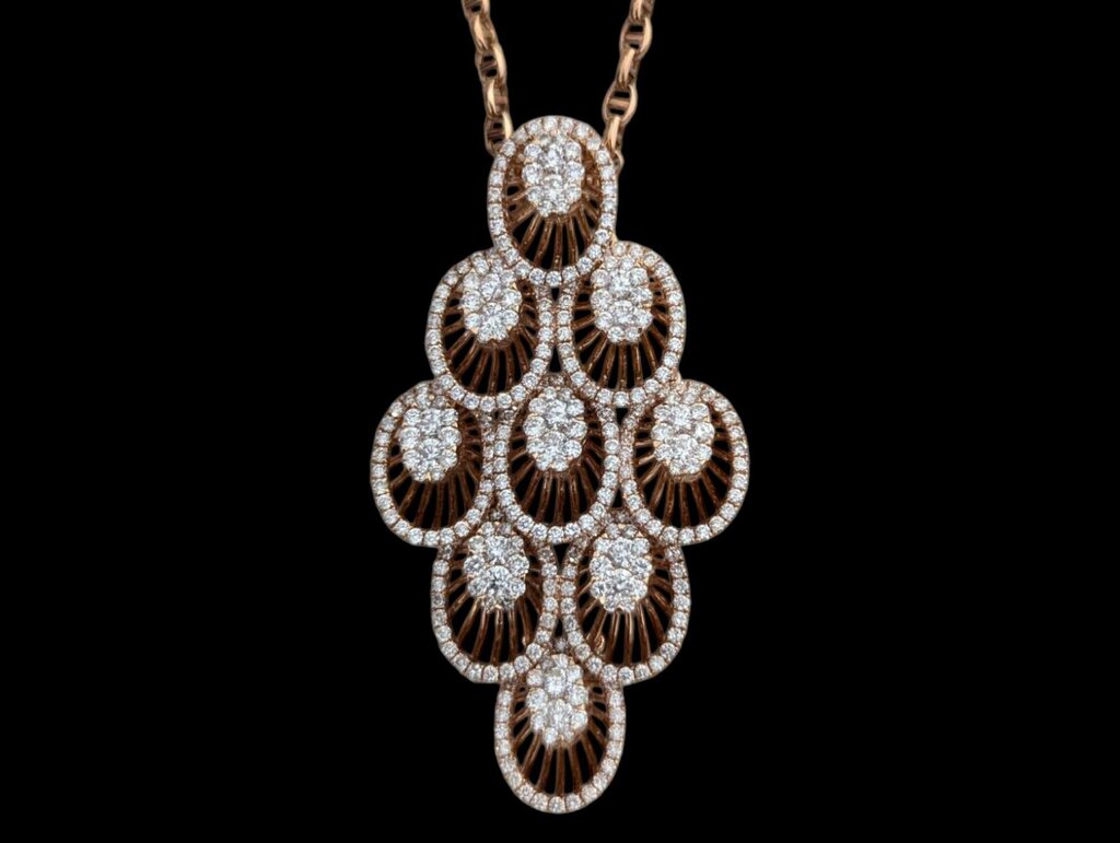 Diamond Pendant 18k Rose Gold