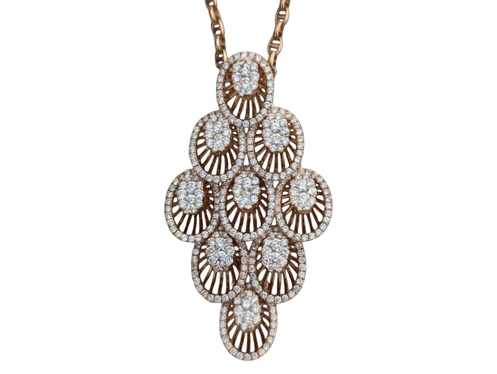 Diamond Pendant 18k Rose Gold by Miss Daisy's Consignment & Auction House