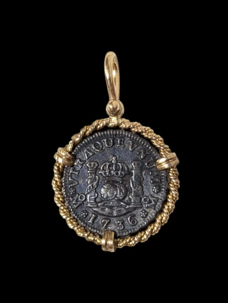 1736 M*F 1/2 Real in 18k Yellow Gold Bezel