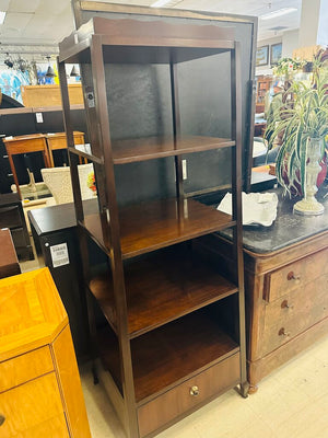 Henredon Barbara Barry Wood Shelves & Bottom Drawer23x19x68