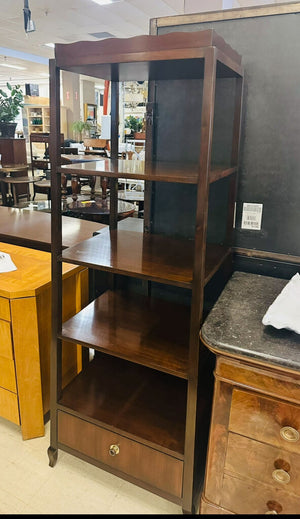 Henredon Barbara Barry Wood Shelves & Bottom Drawer23x19x68
