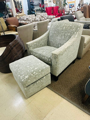 A. Rudin Chair With Ottoman