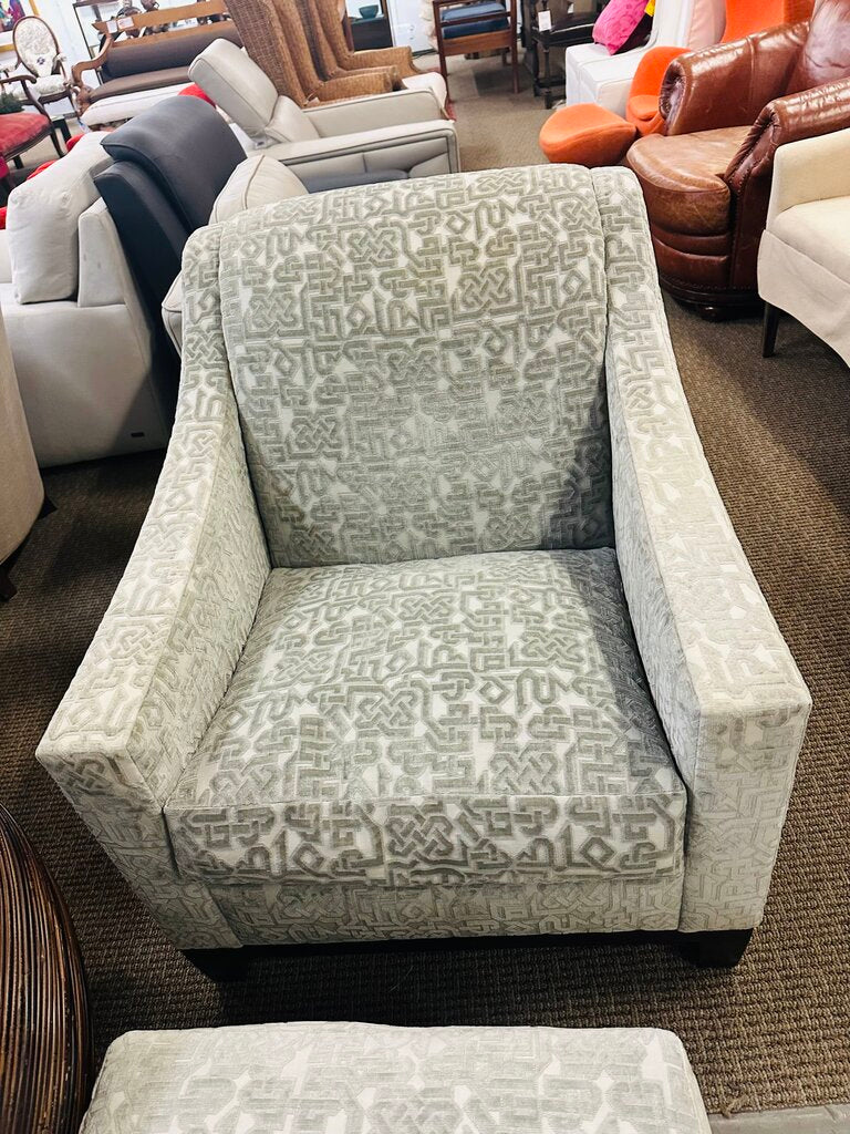 A. Rudin Chair With Ottoman