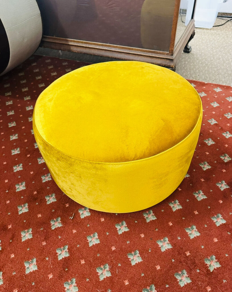 Gold Pouf / Ottoman 23x12