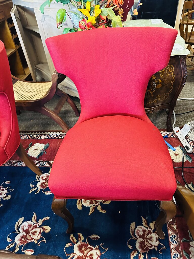 Red French Dining Chairs (pair)