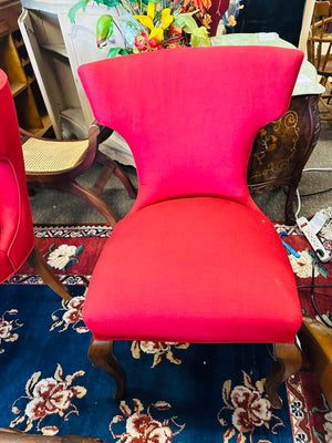 Red French Dining Chairs (pair)