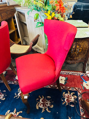 Red French Dining Chairs (pair)