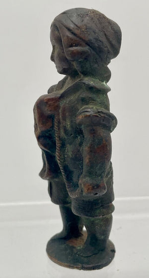 19th C. Bronze Schmidt-Felling Style Medieval Figural Boy Statuette