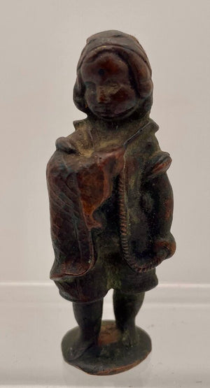 19th C. Bronze Schmidt-Felling Style Medieval Figural Boy Statuette