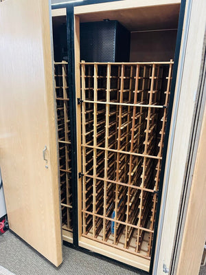 2 Door Wine Cabinet (over 200 bottle) 57x28x76