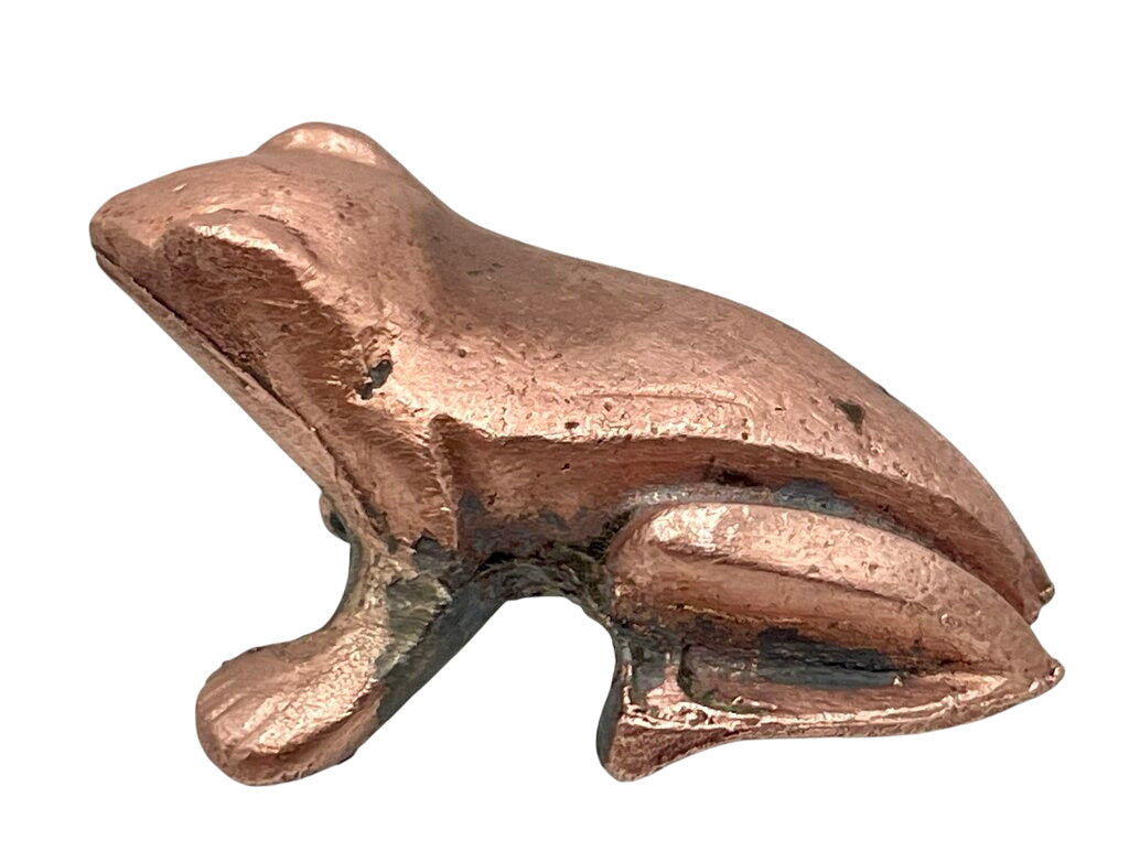 Solid Brass Casting Frog Sculpture 1" by Miss Daisy's Consignment & Auction House