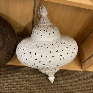 Moroccan Style Pendant Lantern w/ Vine Motif