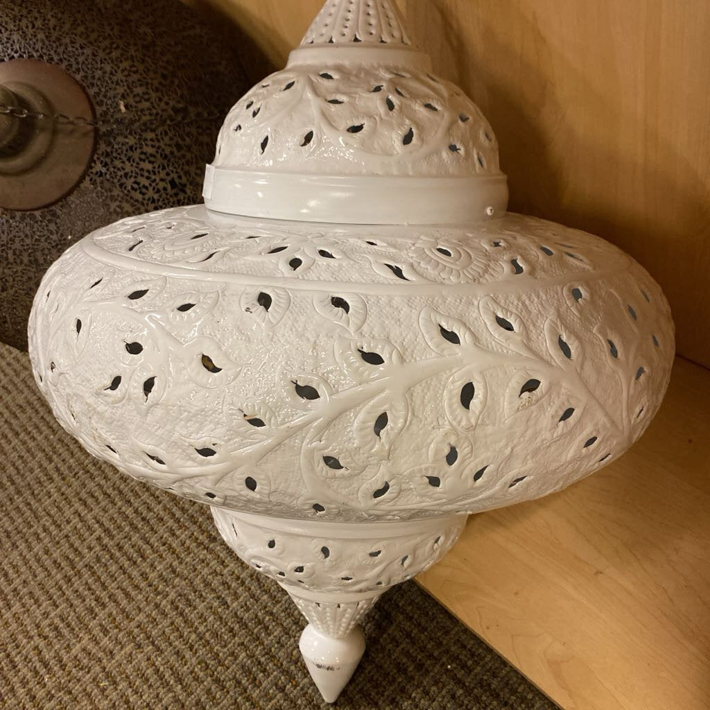 Moroccan Style Pendant Lantern w/ Vine Motif