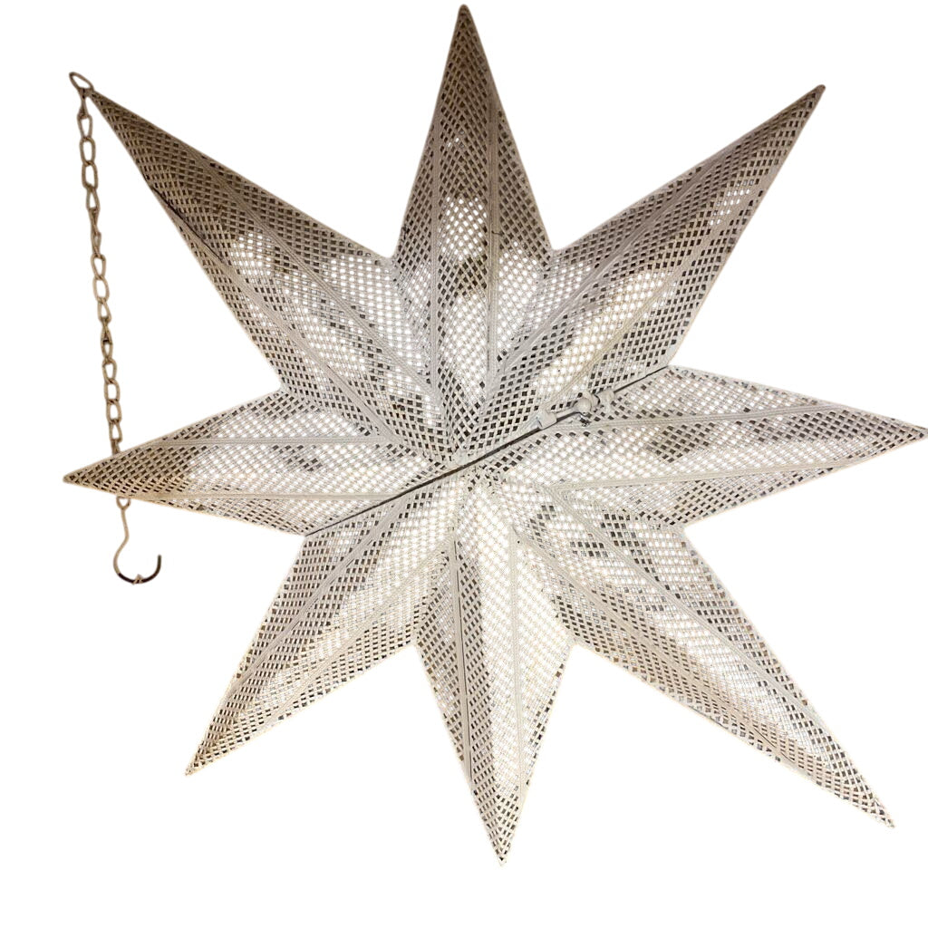 Pierced Star Lantern (Large) by Miss Daisy's Consignment & Auction House