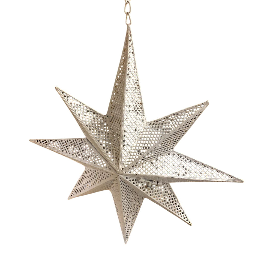 Pierced Star Lantern (Small) by Miss Daisy's Consignment & Auction House