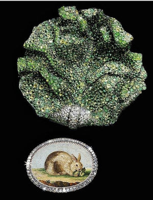 JAR Lettuce Leaf Brooch Digital Repro Met Museum Packaged Print 20x16