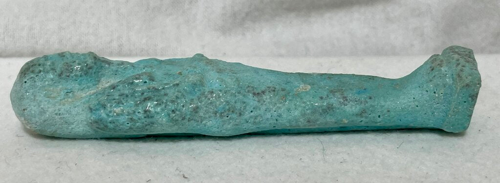 Ancient Egyptian Faience Blue Glaze Ushabti Figural