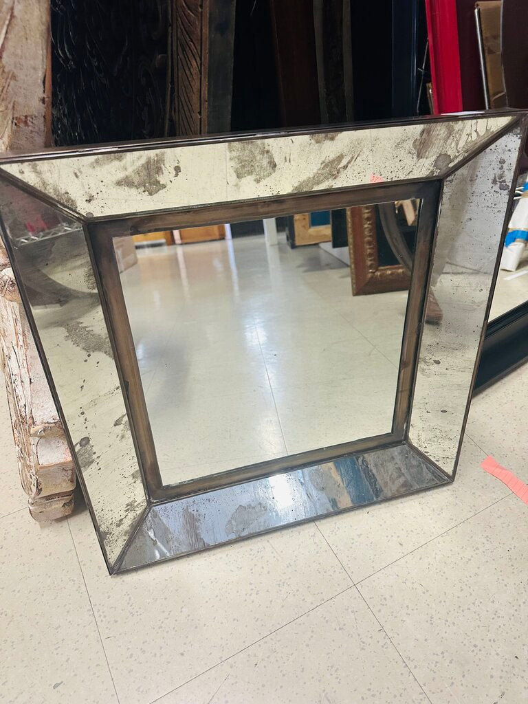 Crate & Barrel Dubois Square Mirror 20x20