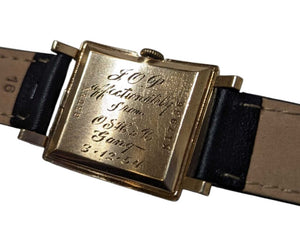 Vintage Gruen Curvex Watch 14k Yellow Gold (engraving)