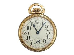 Waltham Vanguard Pocket Watch w/ up & Down Indicator 14k G.F. by Miss Daisy's Consignment & Auction House