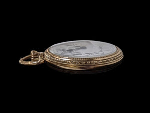 Waltham Vanguard Pocket Watch w/ up & Down Indicator 14k G.F.