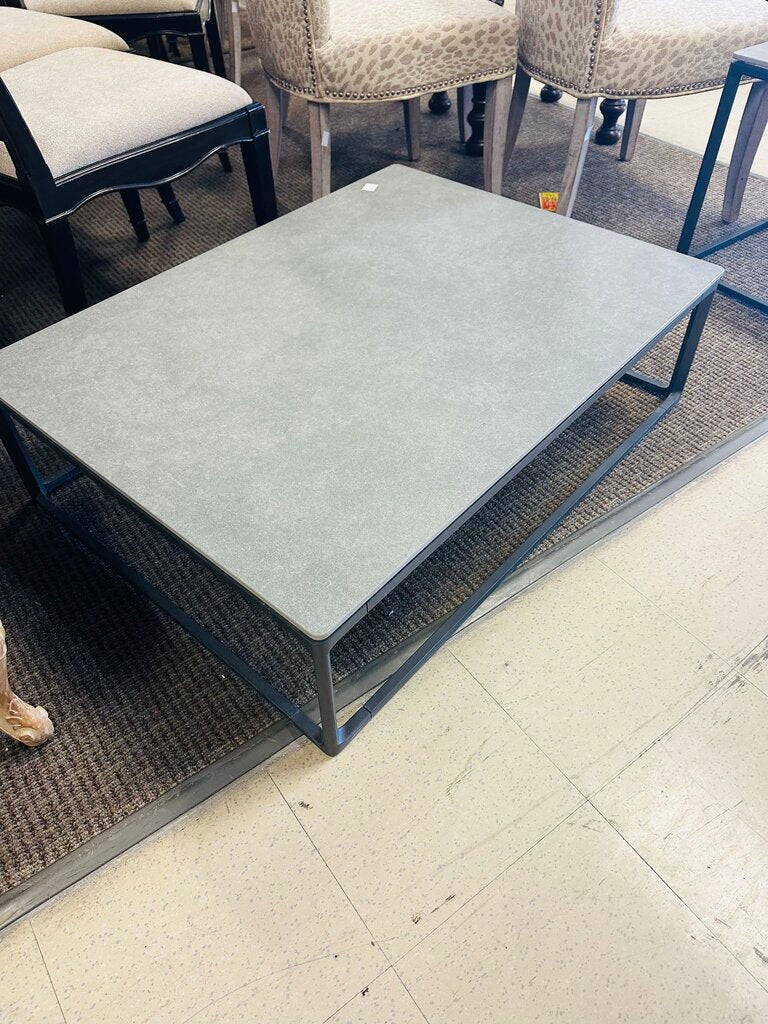 Square Slate Coffee Table 30x30x11 by Miss Daisy's Consignment & Auction House