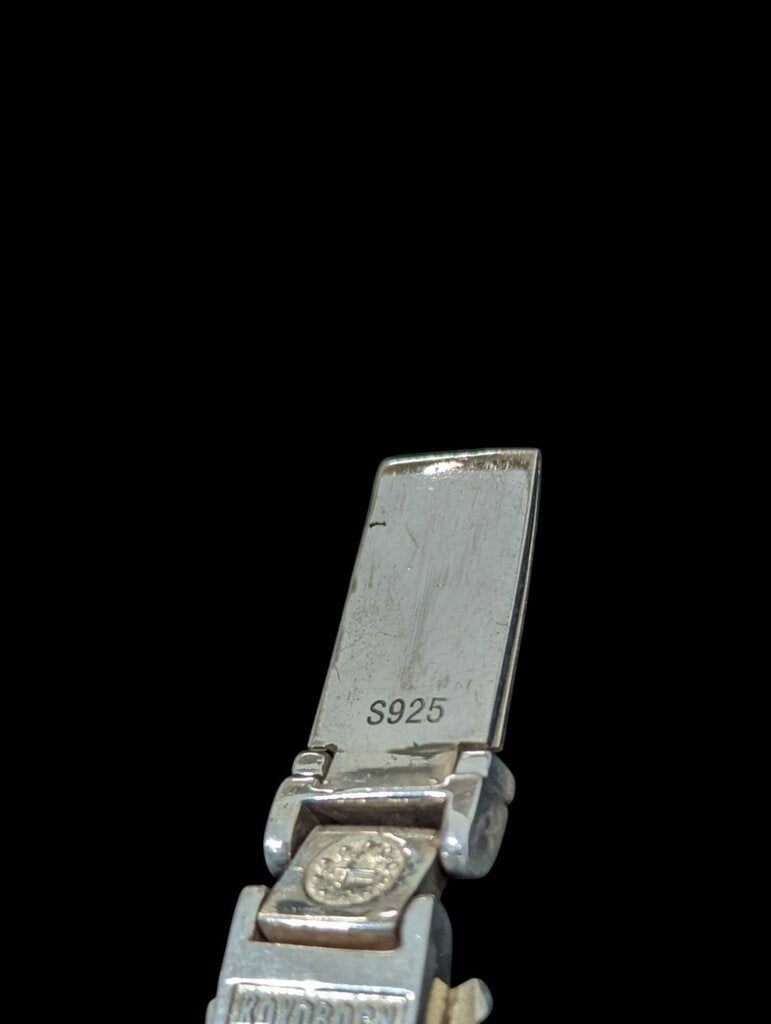 Sterling Silver Braclet Koyo Rock (large w/ Fleur-de-lis)