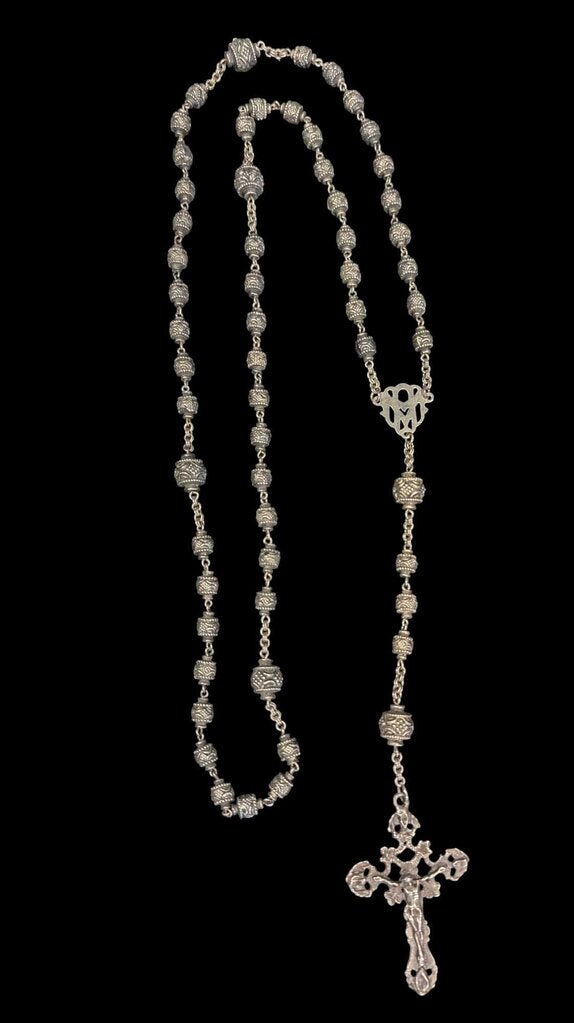 Silver Rosary