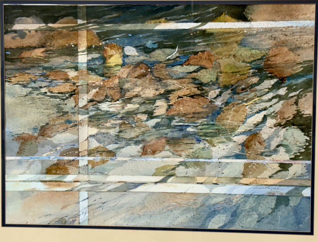 Linda Rogers Original "Abstract Watercolor" Signed