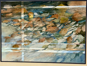 Linda Rogers Original "Abstract Watercolor" Signed
