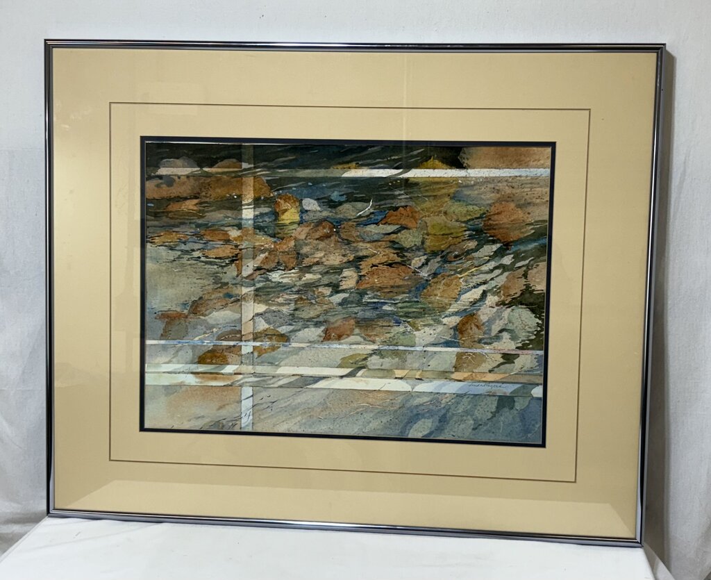 Linda Rogers Original "Abstract Watercolor" Signed