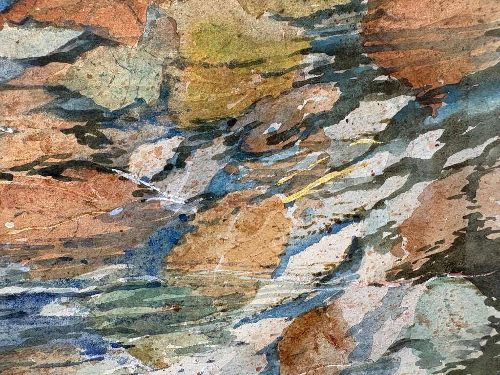 Linda Rogers Original "Abstract Watercolor" Signed