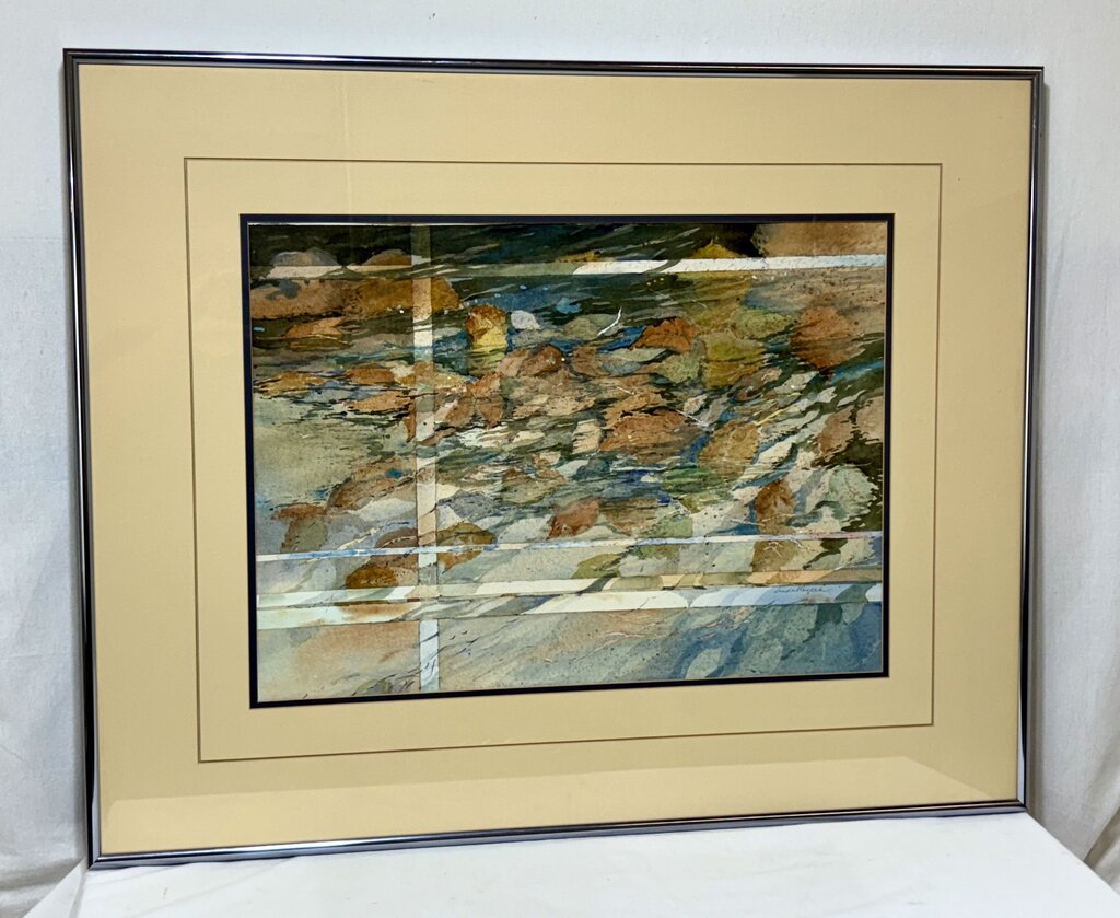 Linda Rogers Original "Abstract Watercolor" Signed
