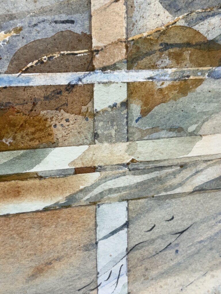 Linda Rogers Original "Abstract Watercolor" Signed