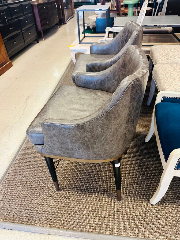 Leather Counter Stools (pair)
