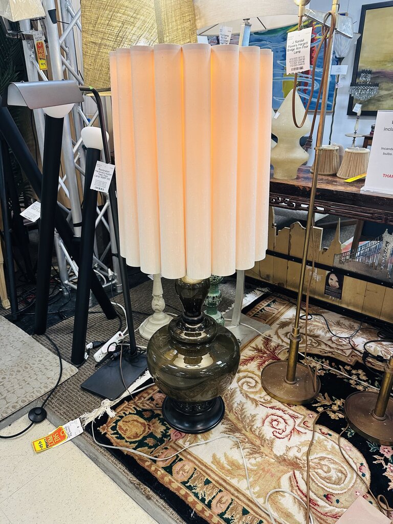 Smoked Glass Base Lamp