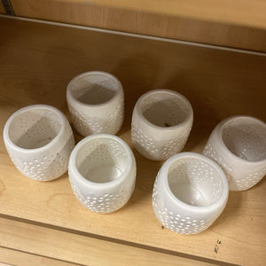 White Tealight Candle Holder (Set of 6)