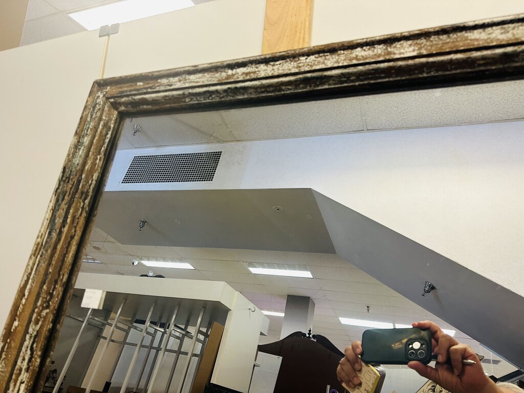 Rustic Distressed Frame Mirror 47x75