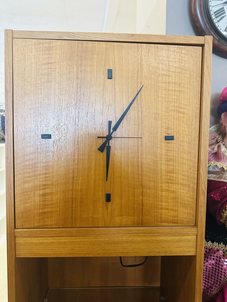 Danish Mid-Century Modern Teak Grandfather Clock18x12x71